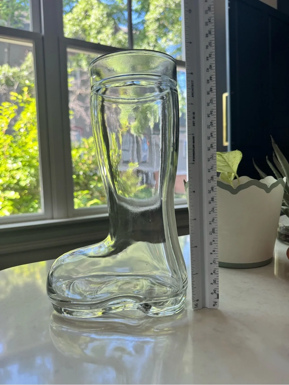 Target Bullseye Glass Santa Boot